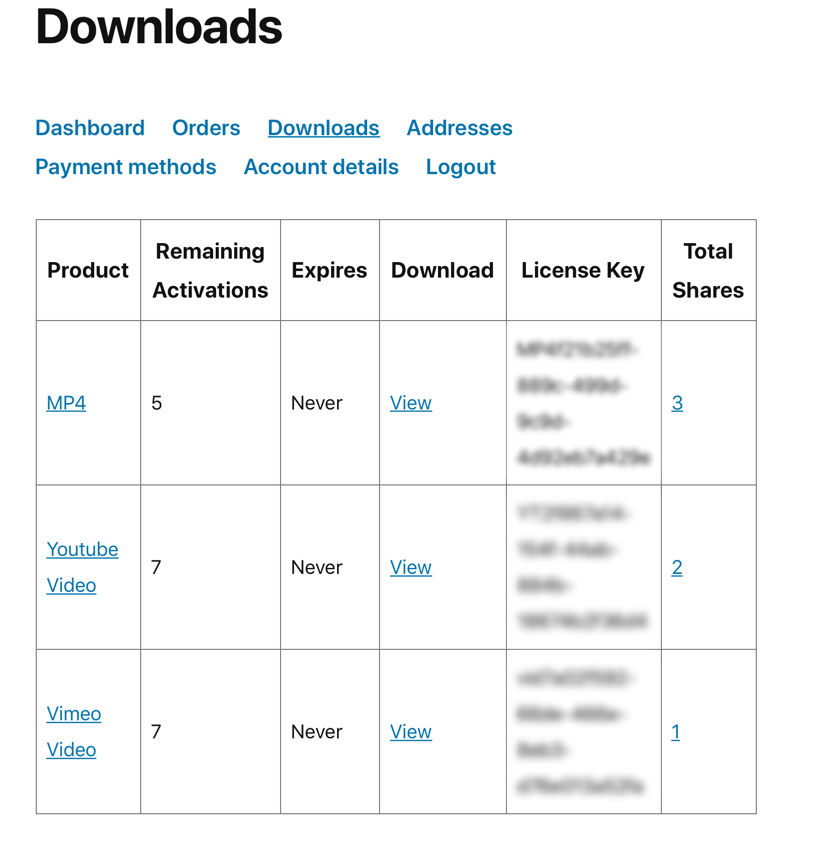 Wordpress Pay Per View - Downloads Page